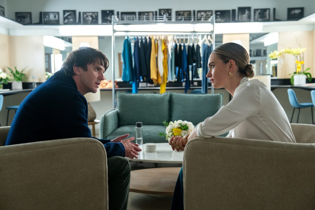 Rachel Lee Goldenberg talks Finding Fulfillment, Honesty and Connectivity in True Storytelling “SWIPED” Swiped_Hulu_2025_Dan Stevens_Lily James