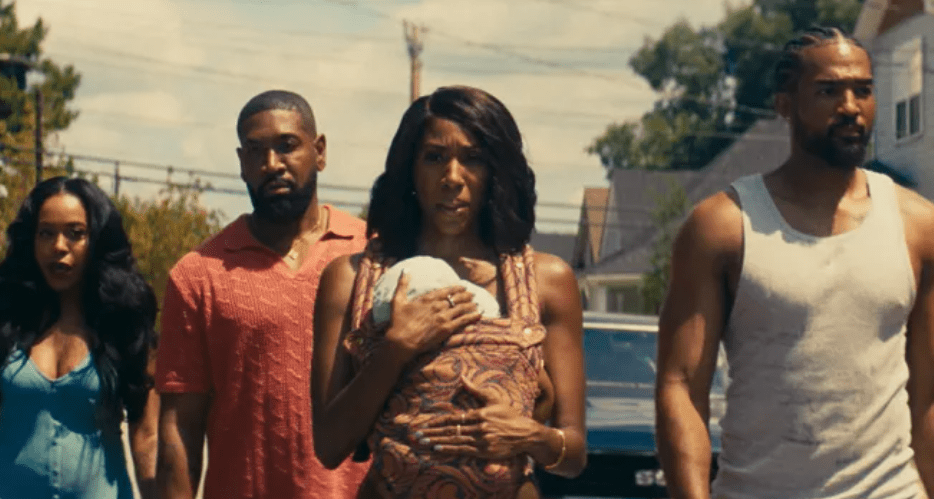 DomiNque Perry, Bryan Terrell Clark, Diarra Kilpatrick and Shannon Wallace in 'Diarra From Detroit' BET/Paramount+